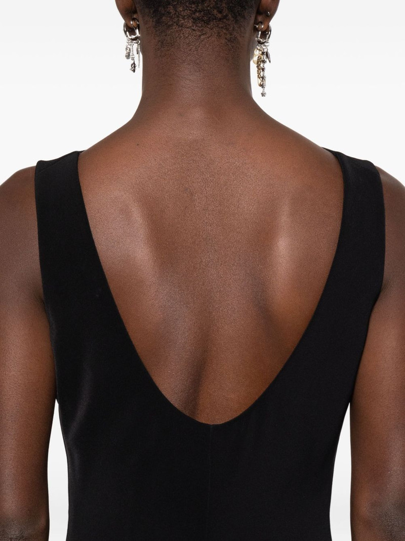 sleeveless pleat-detail dress 5