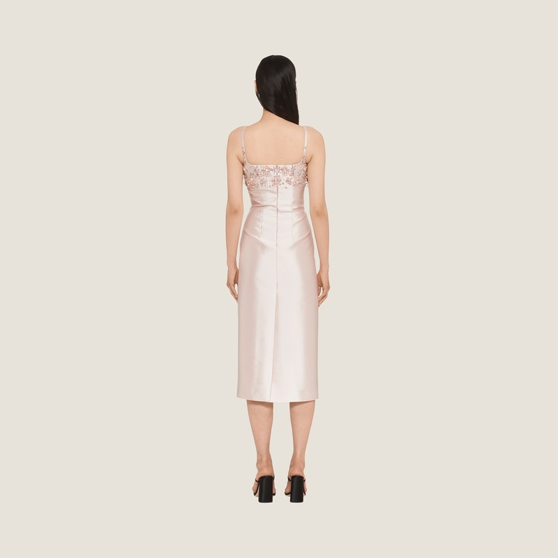 Miu Miu Embroidered silk and wool dress outlook