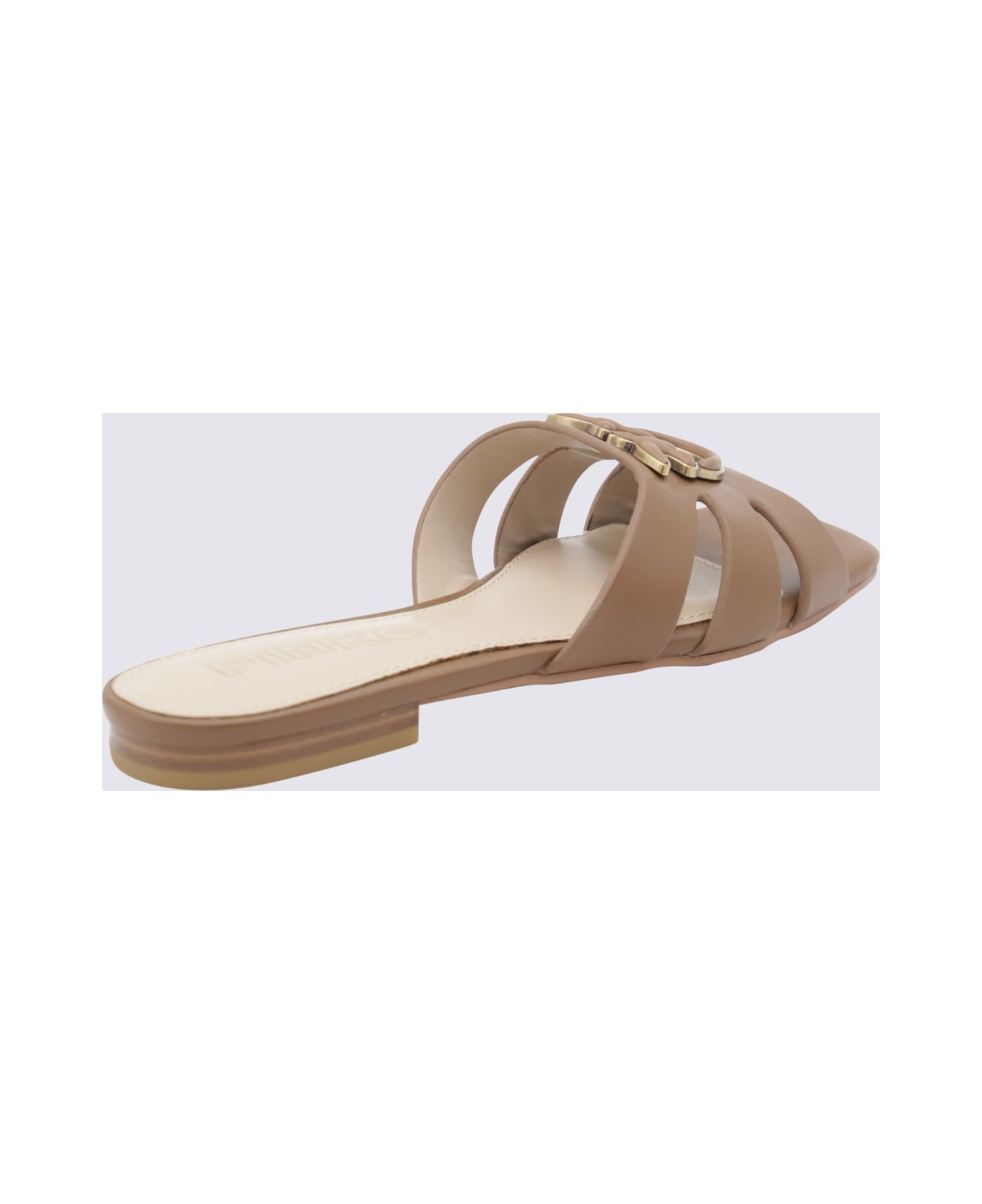 Brown Leather Flats - 2