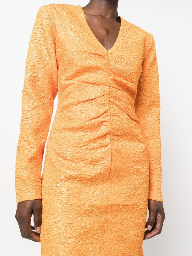 jacquard V-neck dress 5