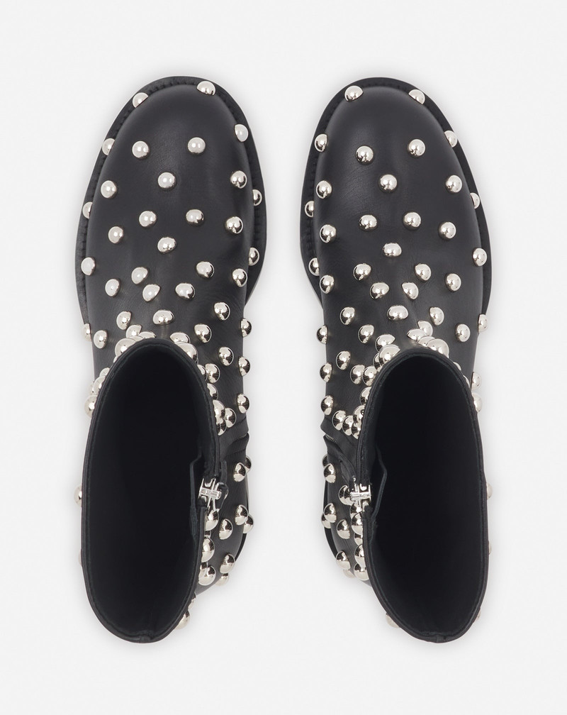 MEDLEY STUDDED LEATHER ANKLE BOOTS 3