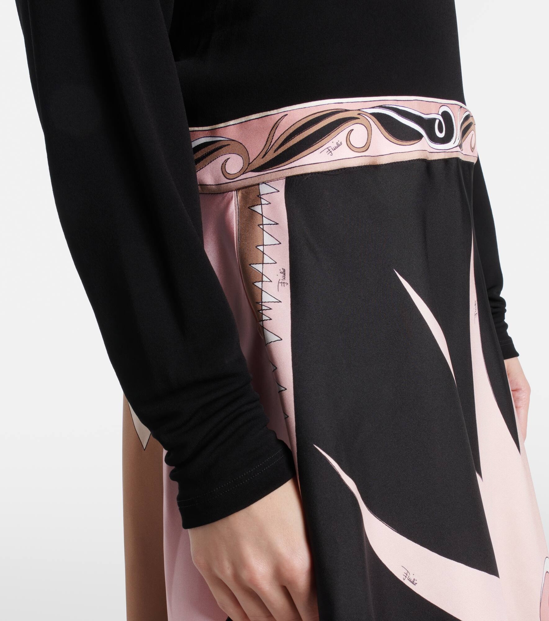 Stella knitted silk-blend midi dress - 5