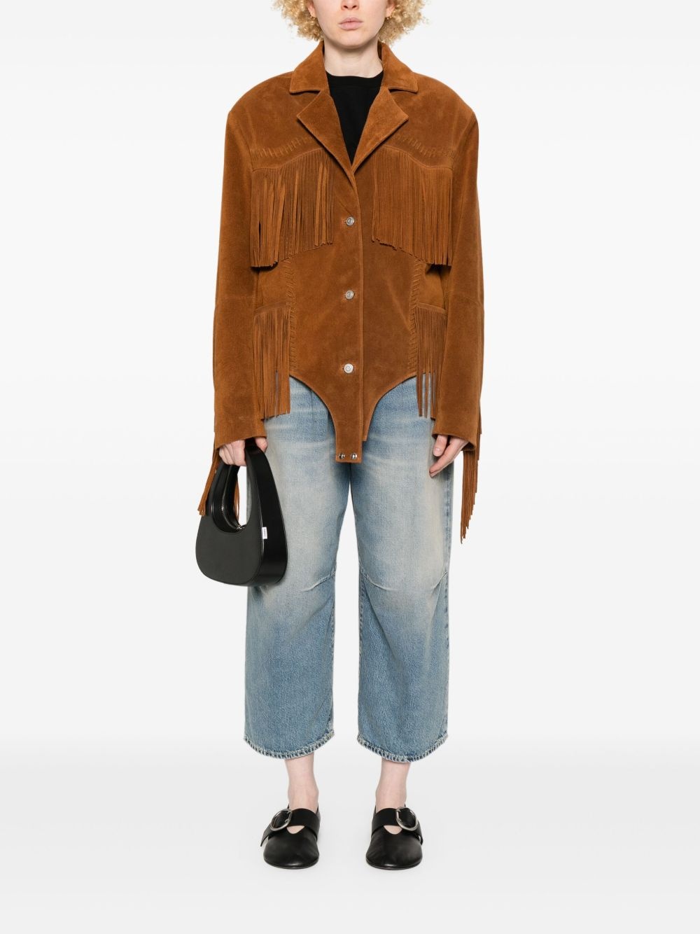 suede fringed jacket - 2