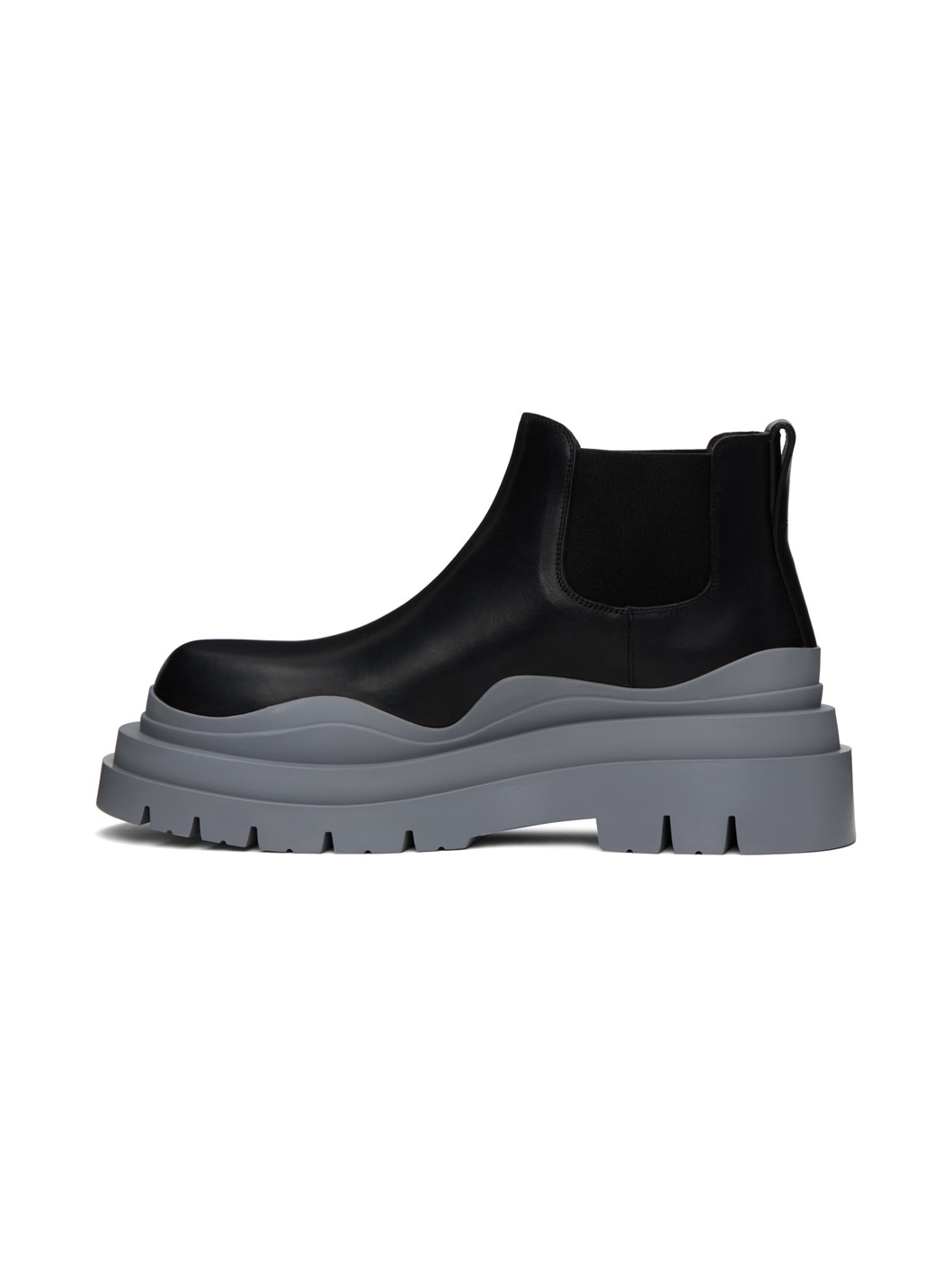 Black & Gray Tire Chelsea Boots - 3