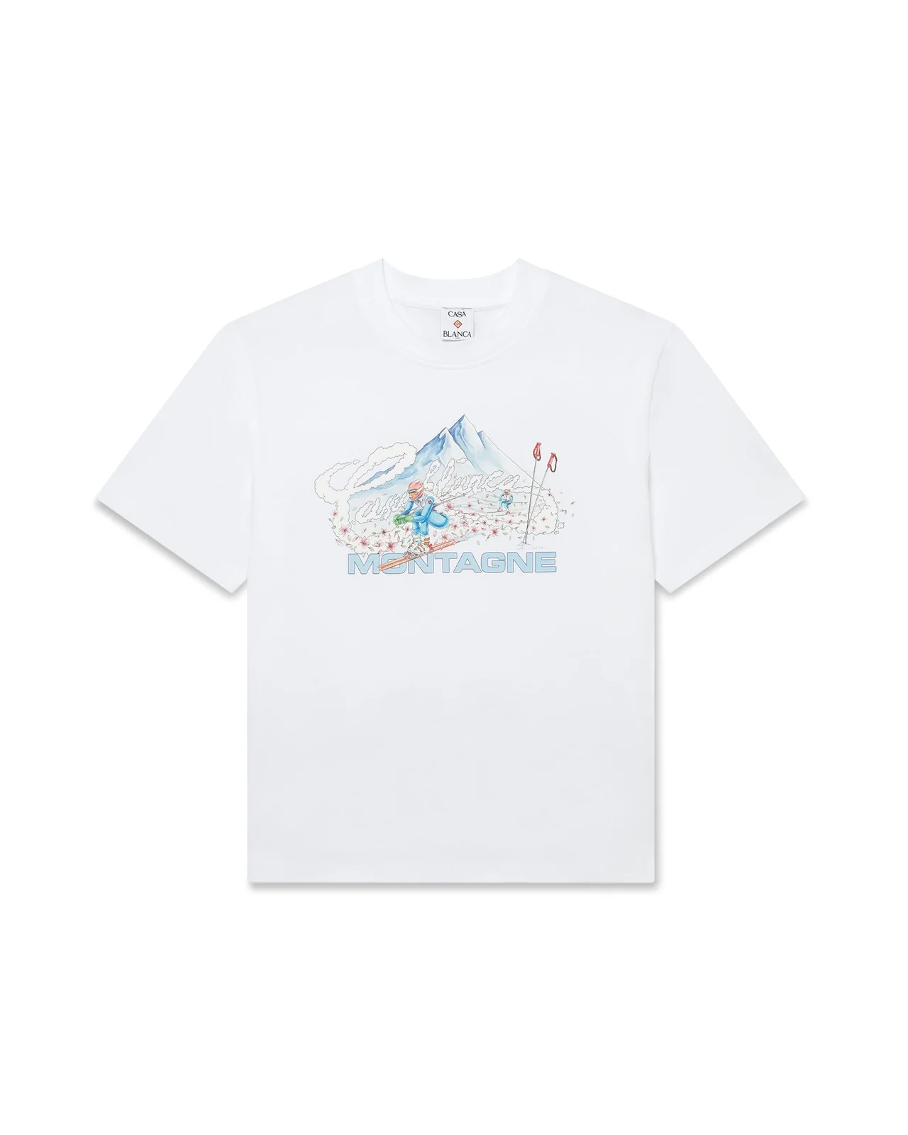 Ski Short Sleeve T-Shirt | Casablanca Paris - 1