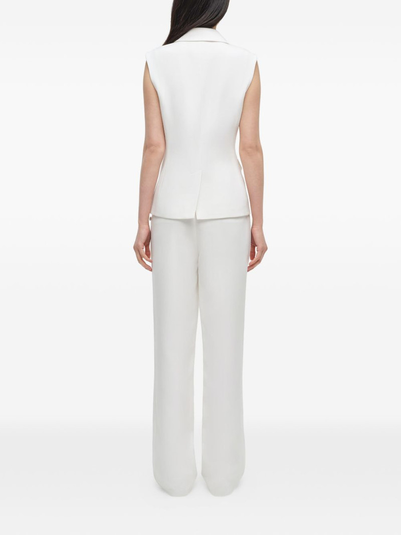 Valarie crossover-front blazer vest 4