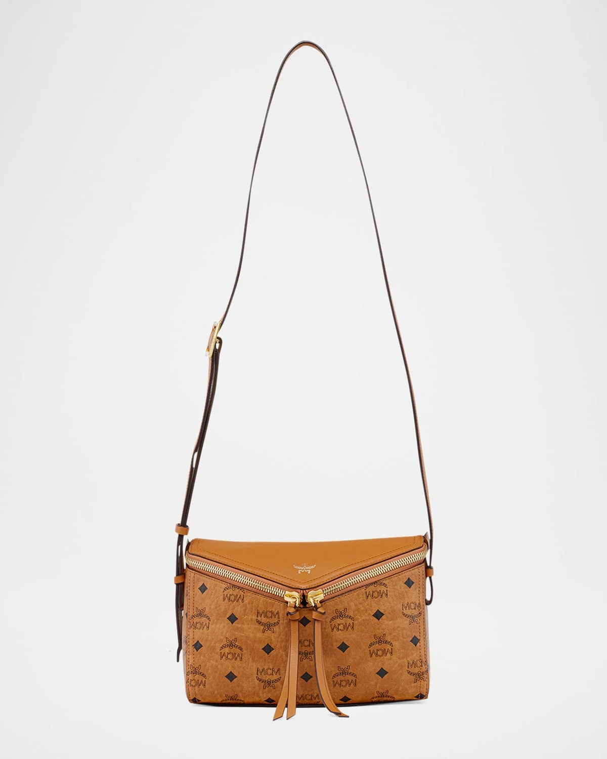 Visetos Zip Faux Leather Shoulder Bag - 1