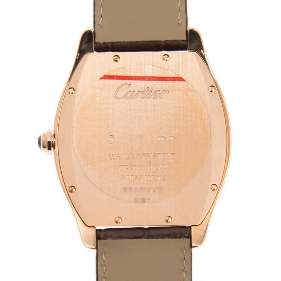 Cartier Tortue Silver Dial 18K Pink Gold Men's Large Watch WGTO0002 - 4