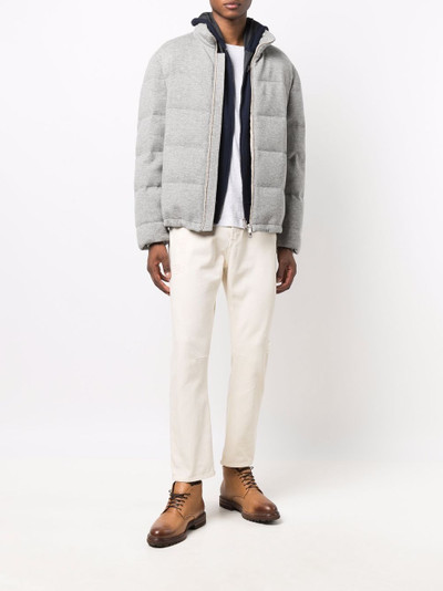 Brunello Cucinelli cashmere padded jacket outlook