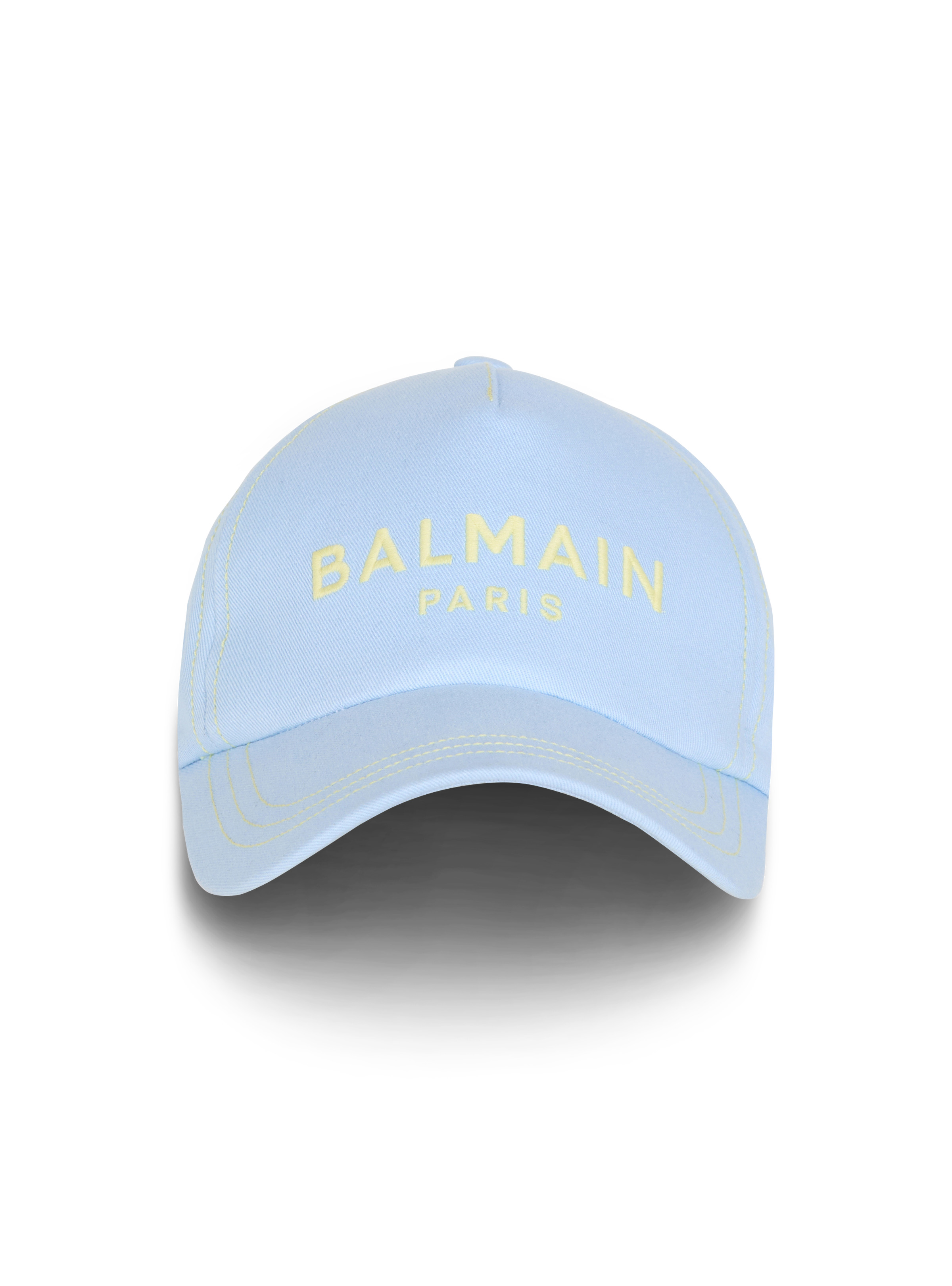 Cotton cap with Balmain Paris embroidery - 1