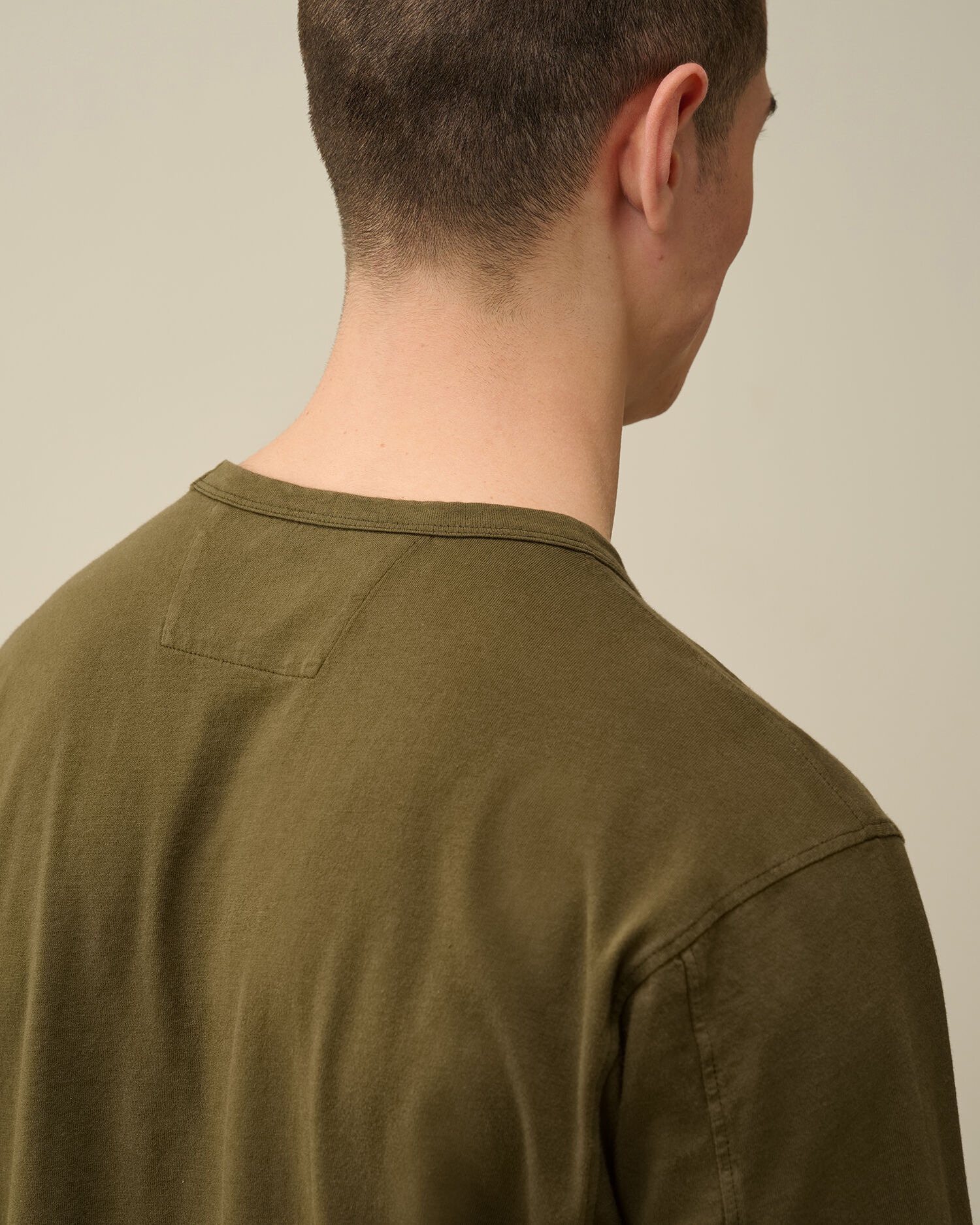 24/1 Jersey Garment Dyed Logo T-shirt - 5