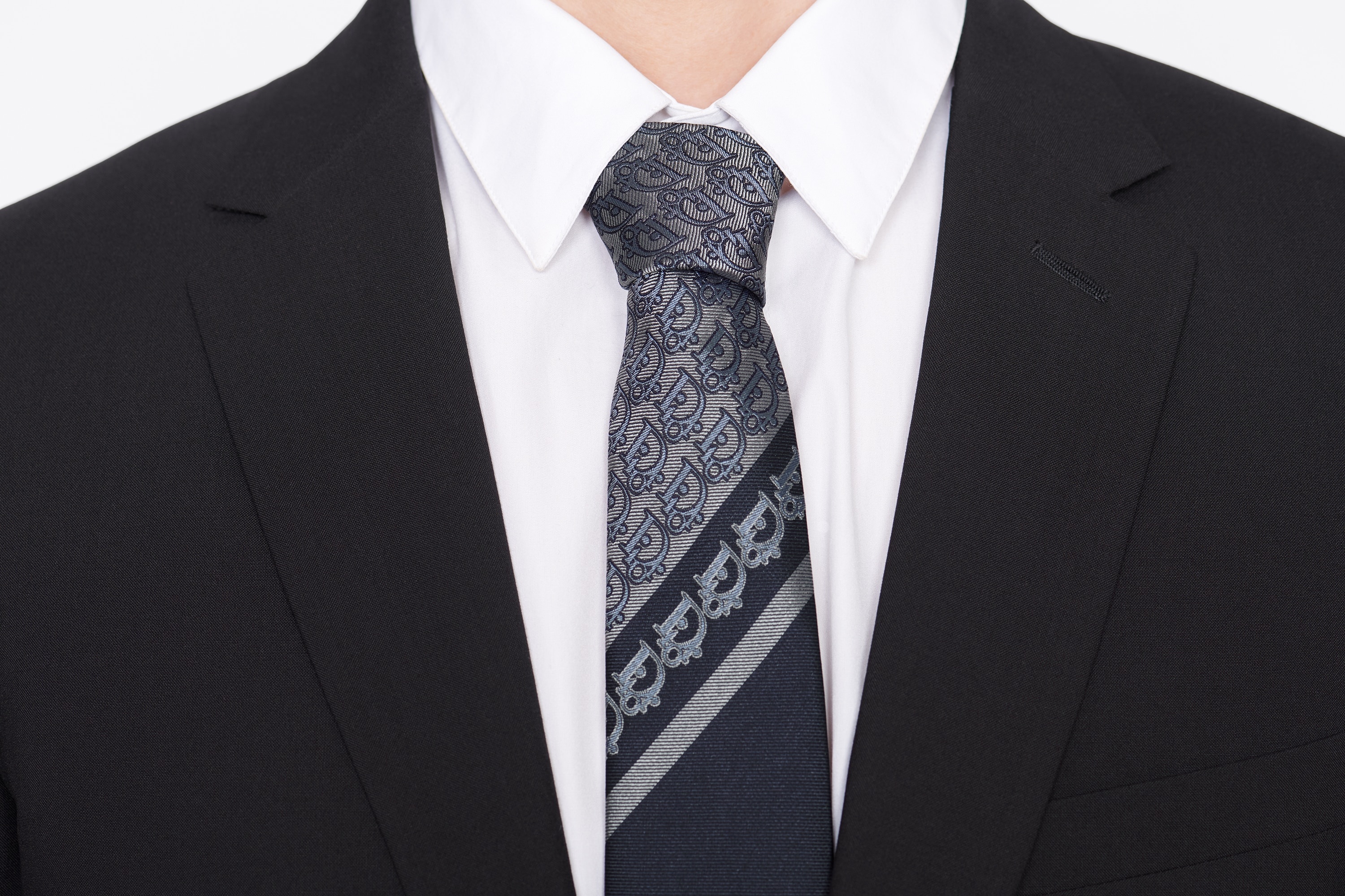 Dior Oblique Patchwork Tie - 5