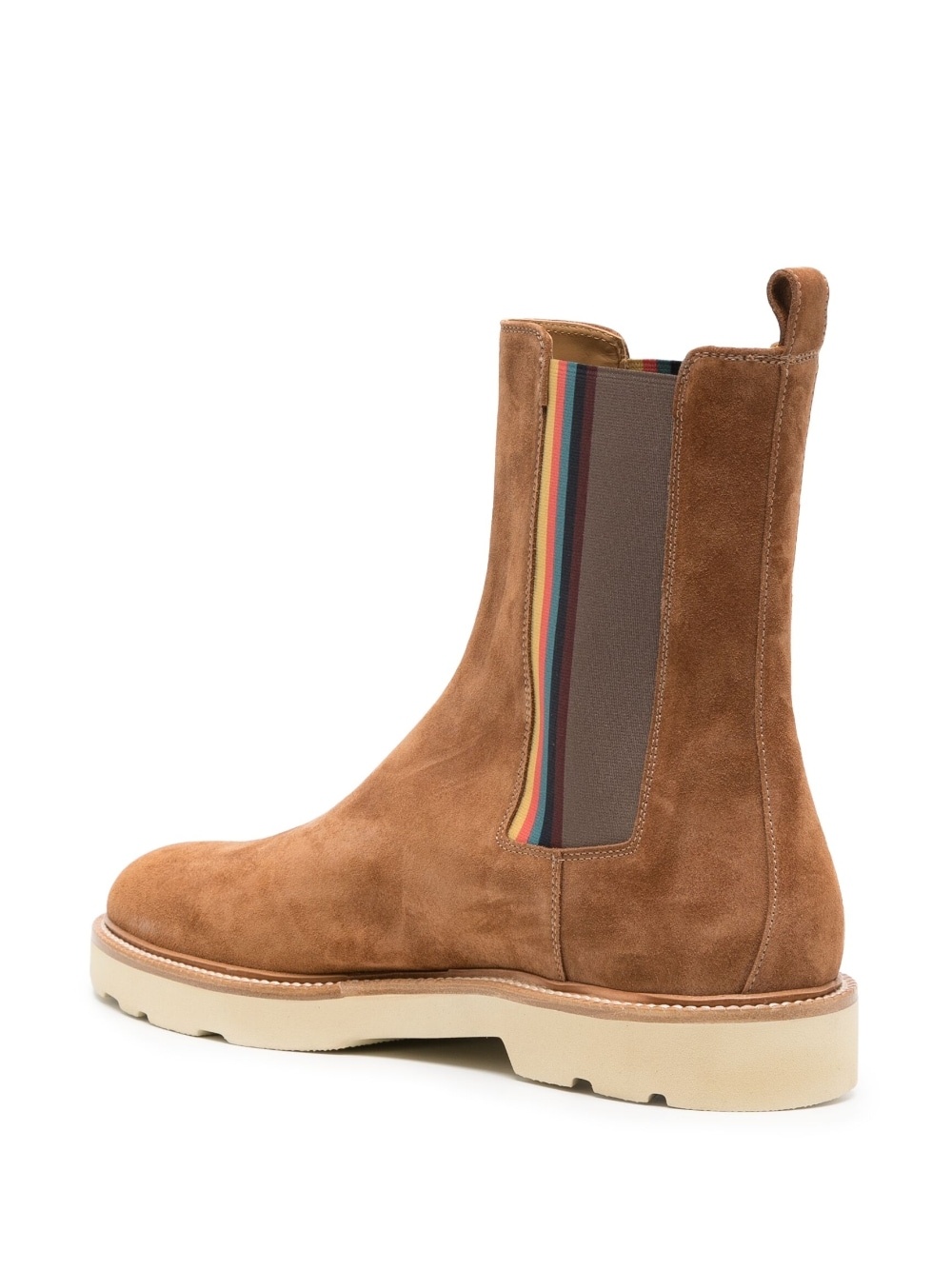 striped suede Chelsea boots - 3