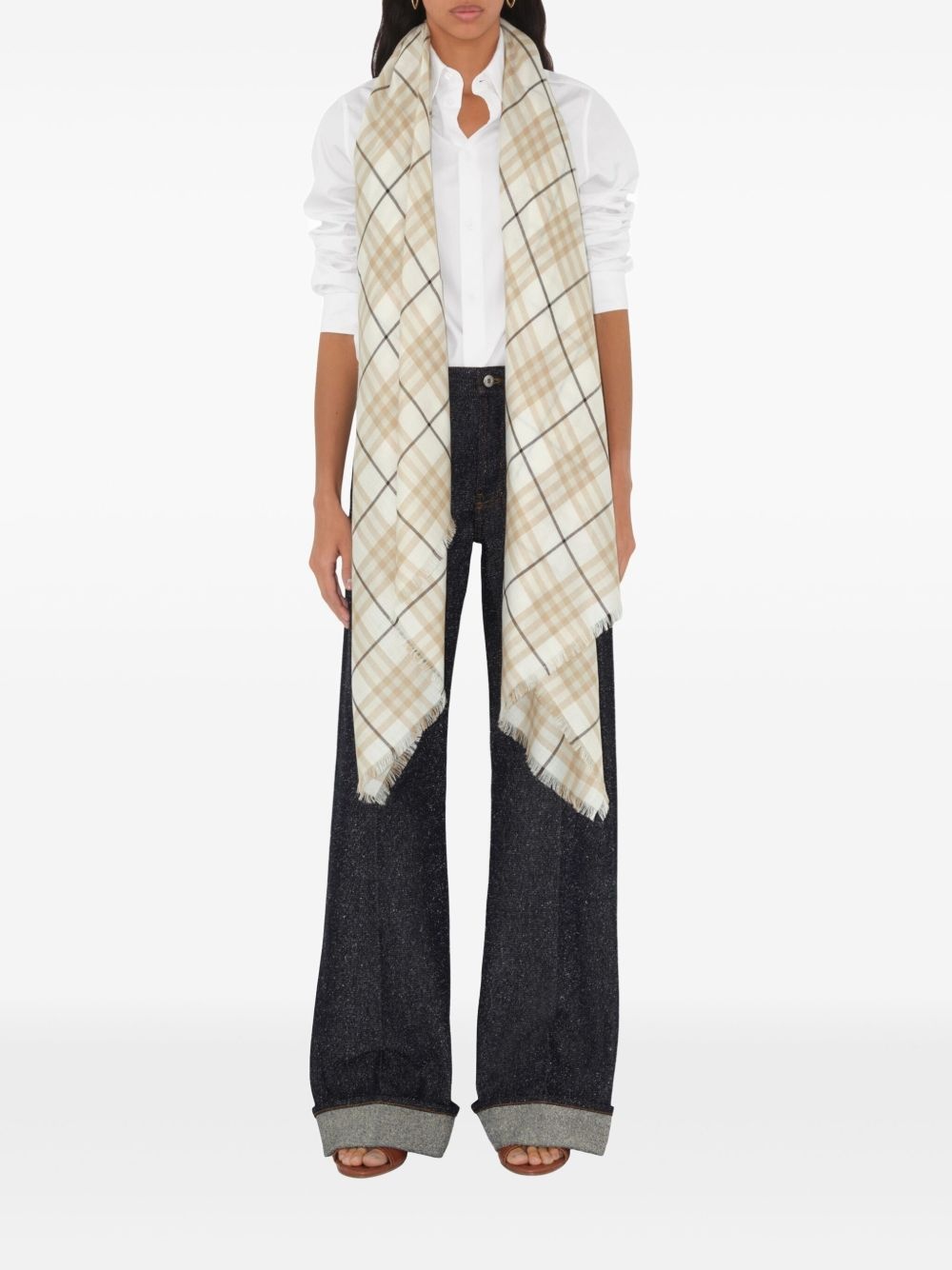 checked scarf - 5