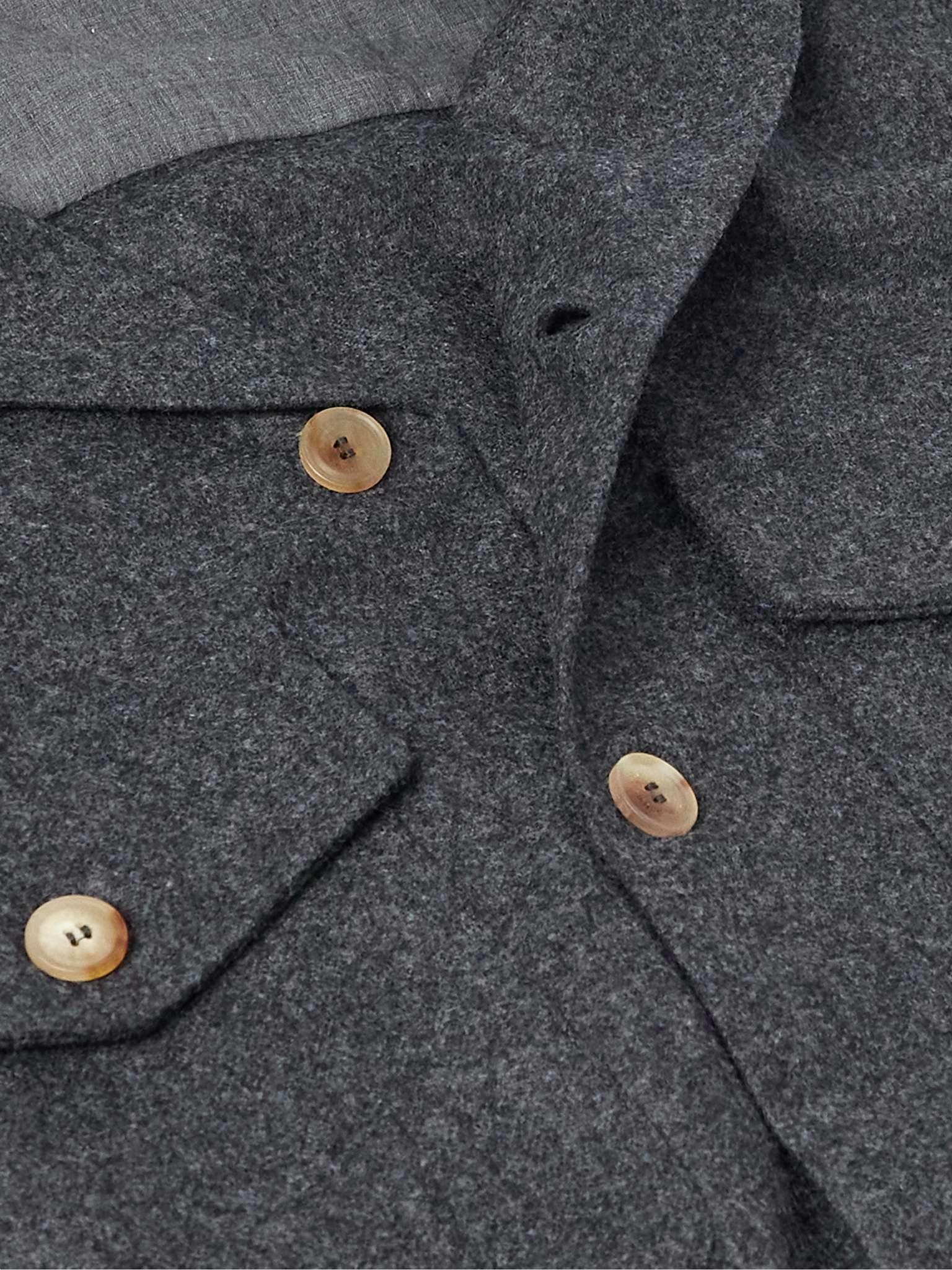 Camp-Collar Wool-Felt Overshirt - 5