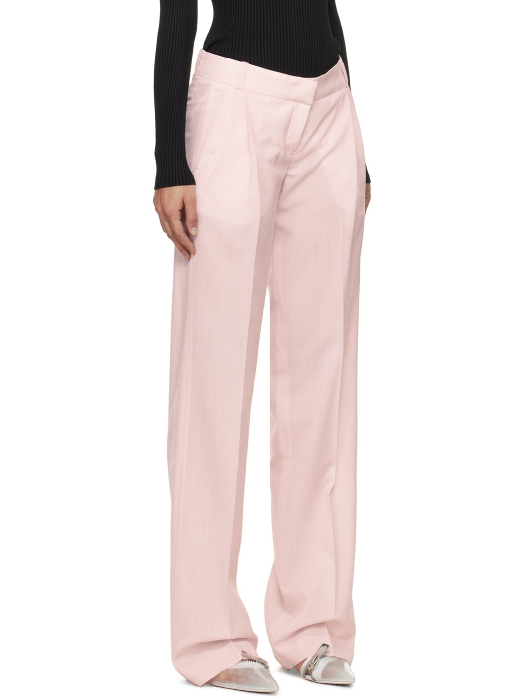 Pink Glen Check Trousers - 2