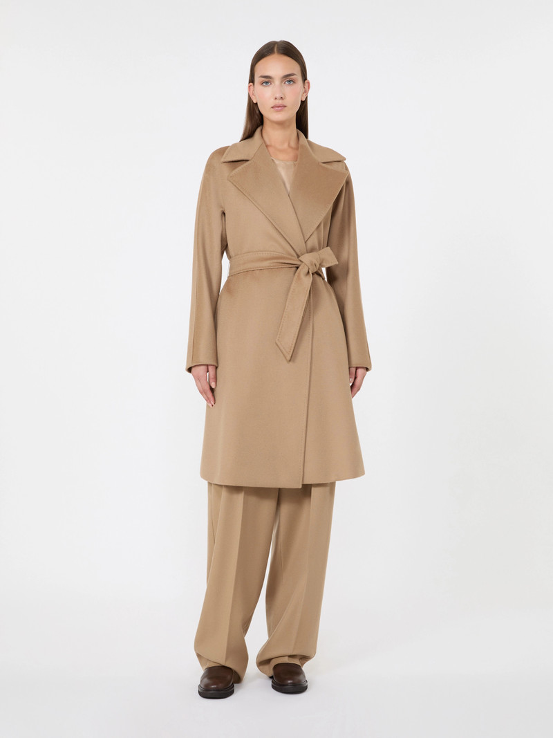 DRAVENNA Wool broadcloth robe coat - CAMEL 3