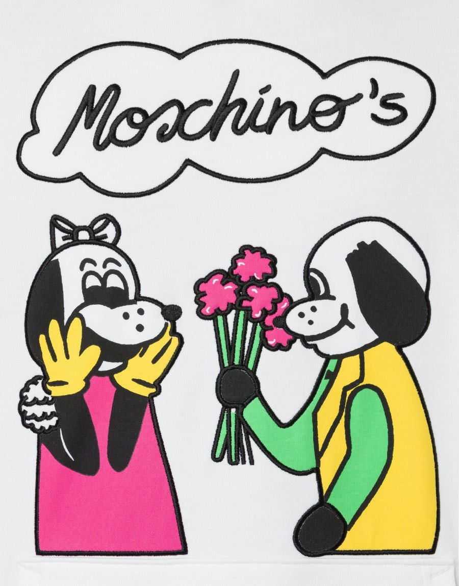 MOSCHINO COMICS CHARACTERS ORGANIC COTTON SWEATSHIRT - 4