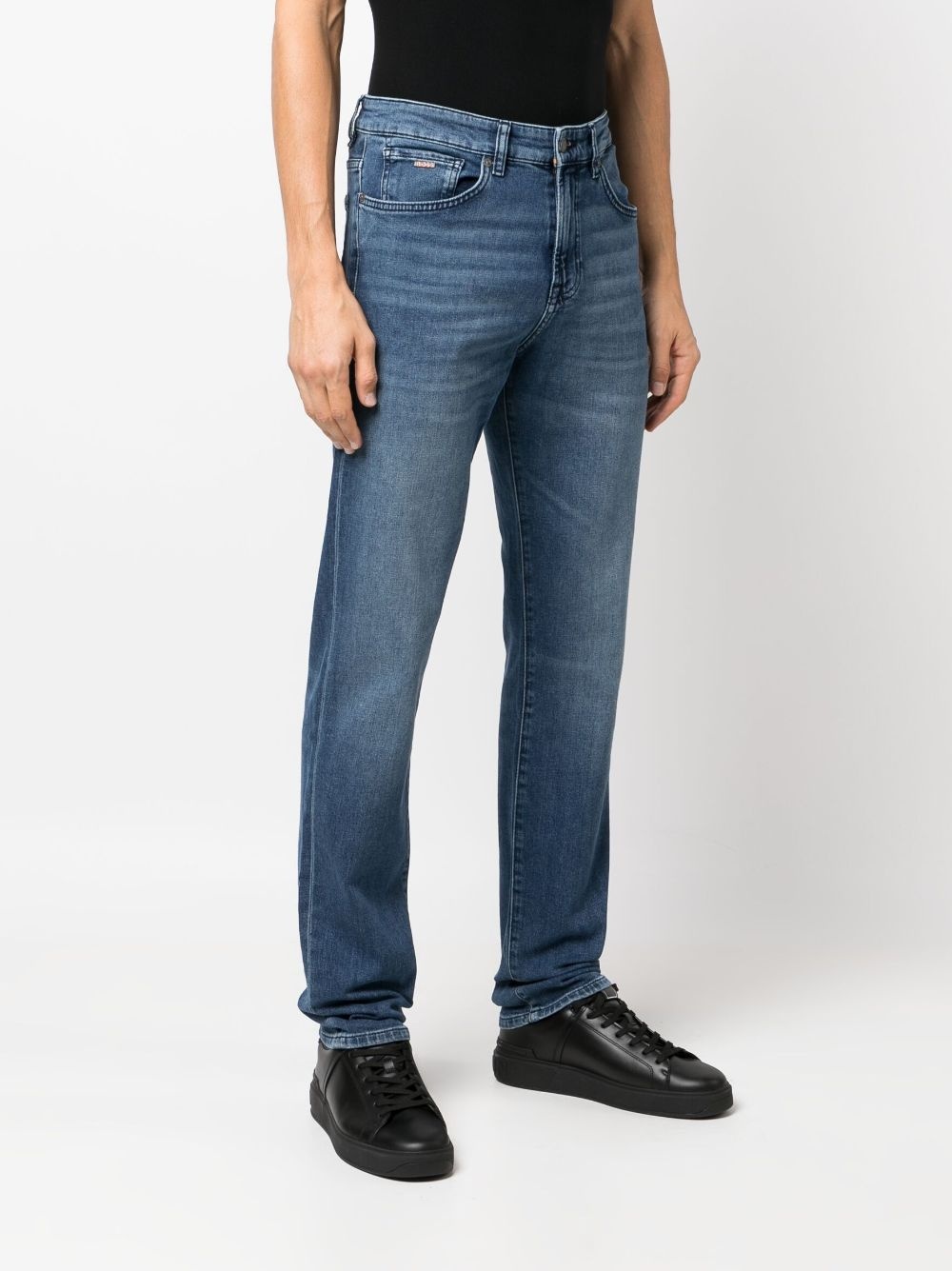 tapered-leg mid-waist jeans - 3