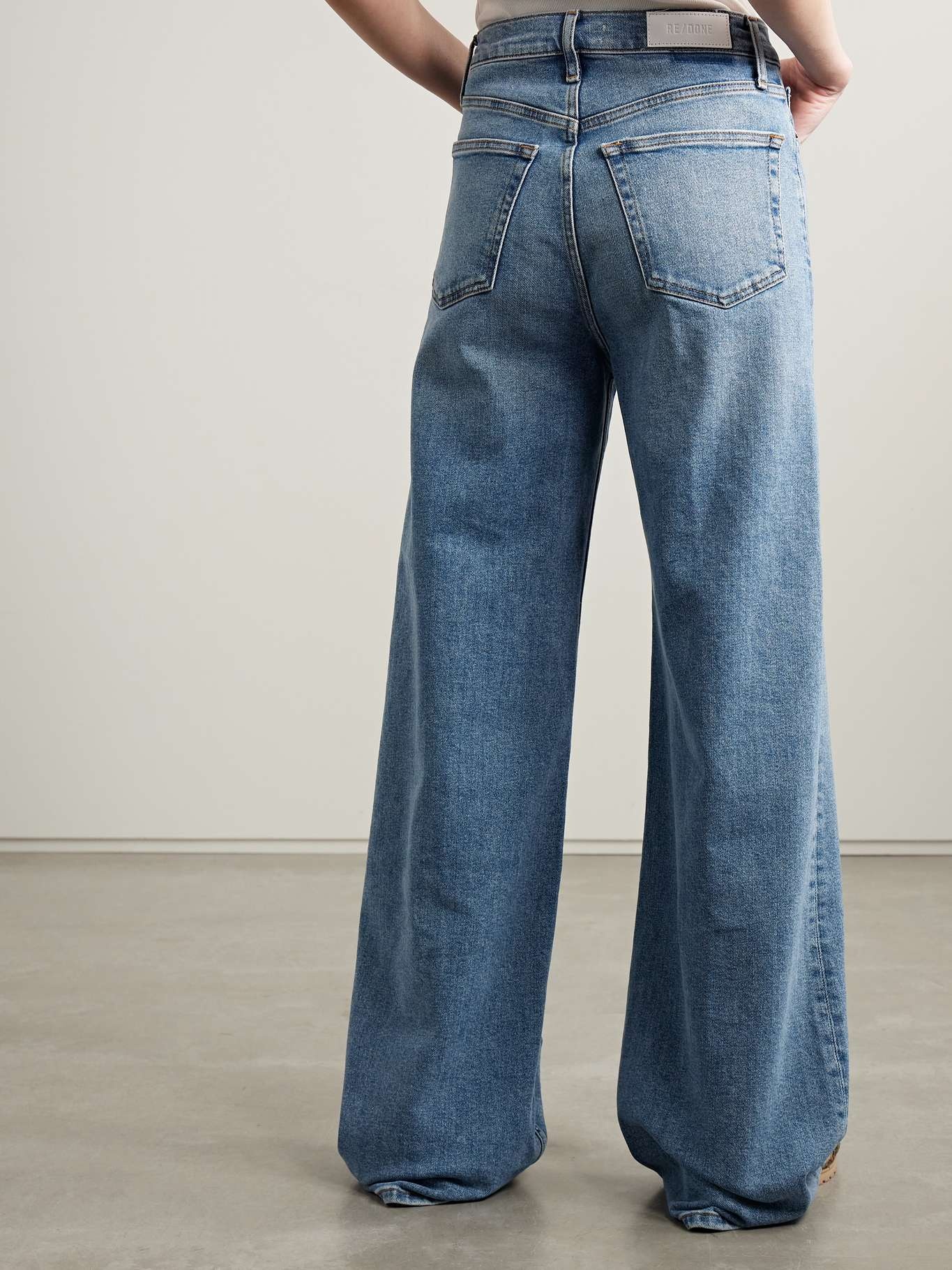 70s Ultra high-rise wide-leg jeans Mid denim - 4