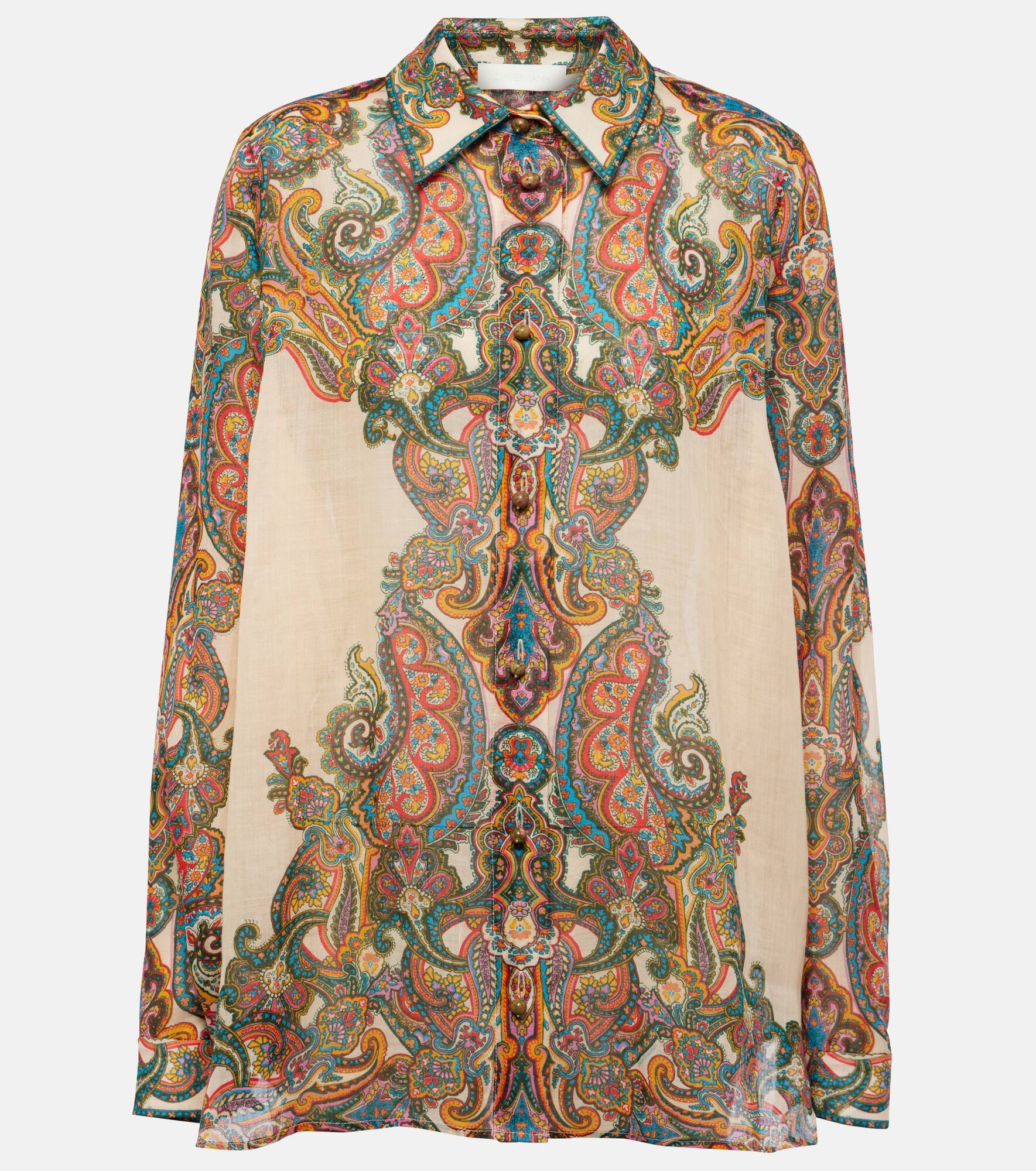 Ottie Oversized paisley shirt - 1