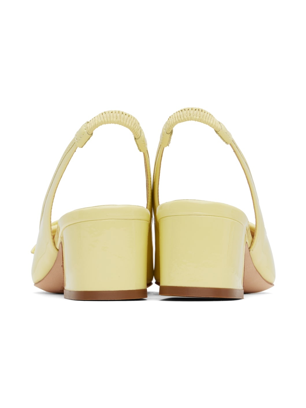Yellow Slingback 45 Heels - 2