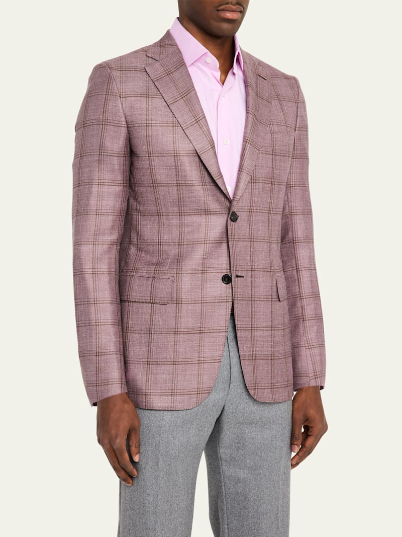 Brioni Men's Tonal Plaid Sport Coat outlook