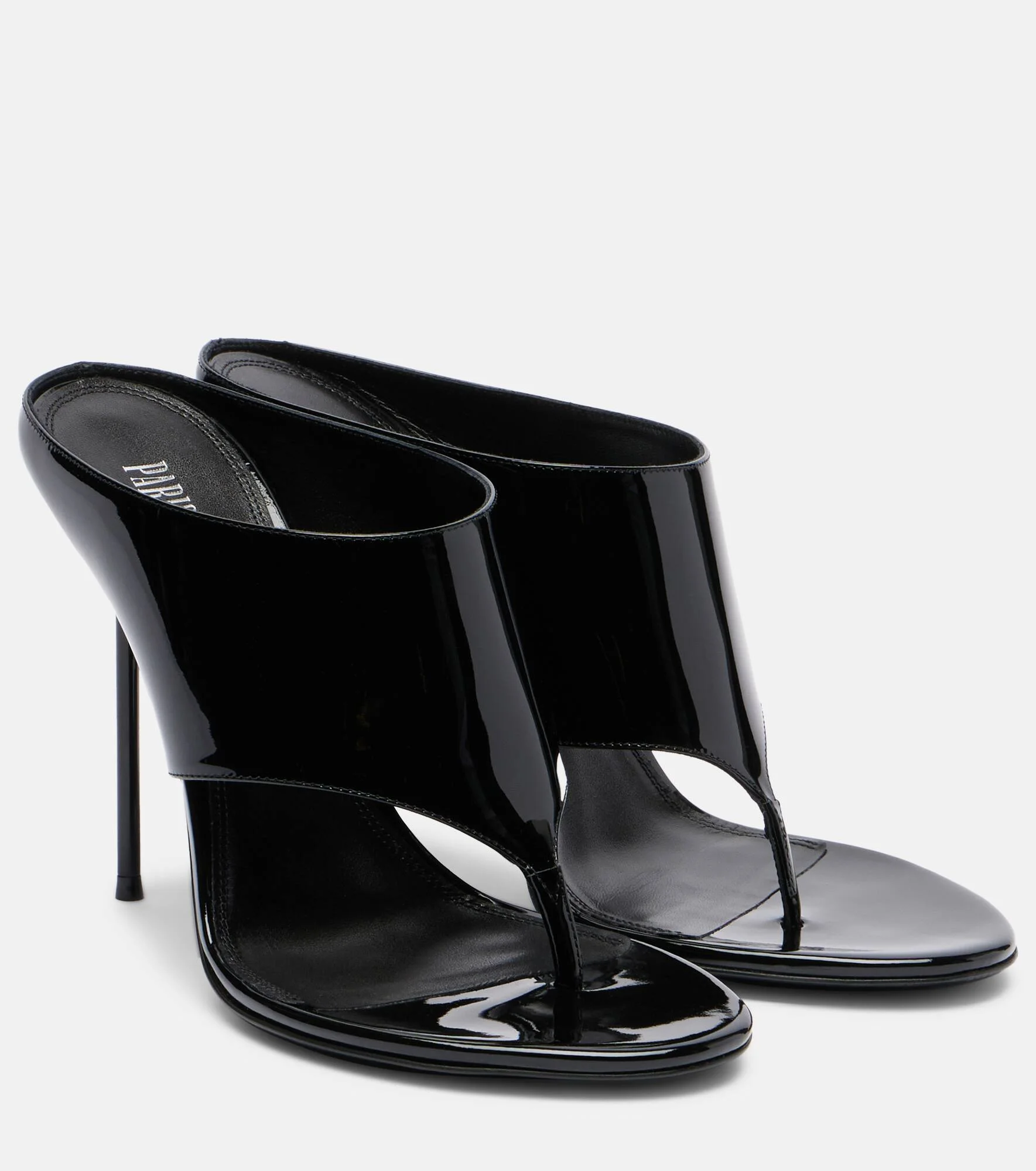 Lidia 105 patent leather mules - 1