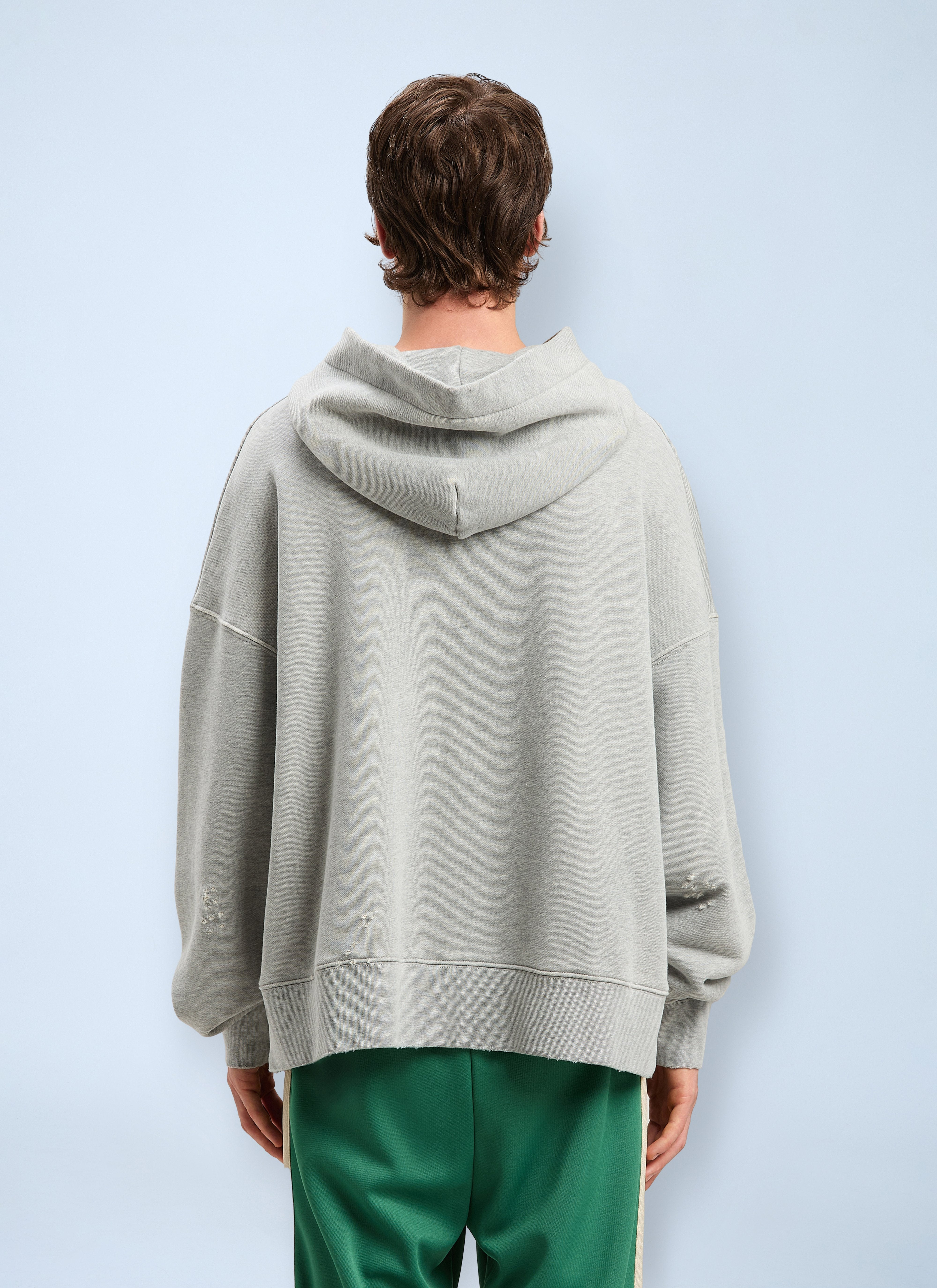 Palm Angels Men Logo Motif Hooded Sweatshirt - 4