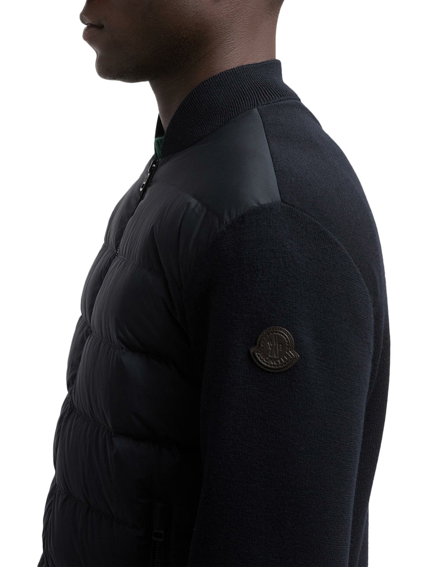 WOOL PADDED CARDIGAN WITH ZIP - 5