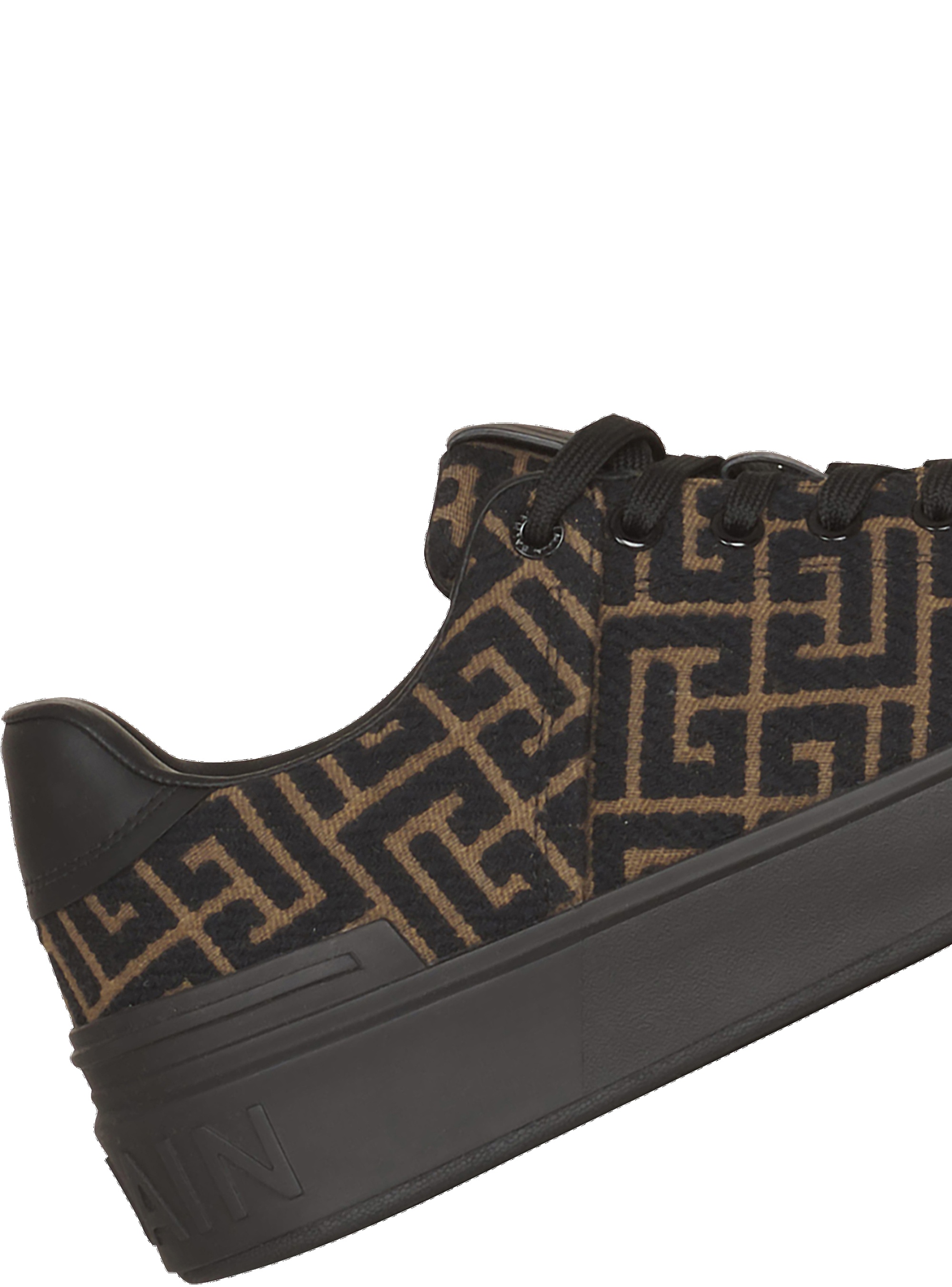 Monogram jacquard B-Court sneakers - 7