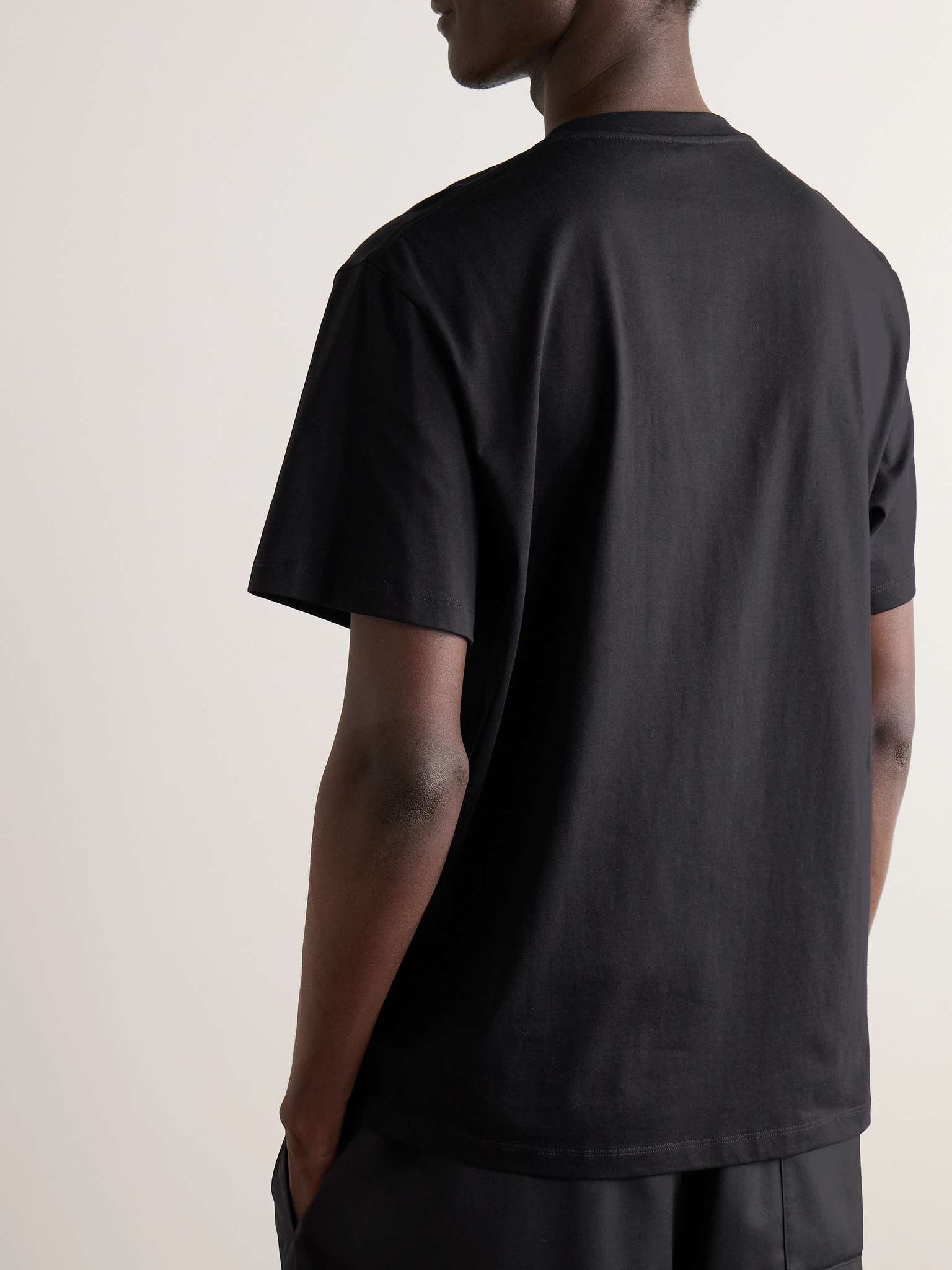 Loewe Logo-Embroidered Cotton-Jersey T-Shirt | mrporter