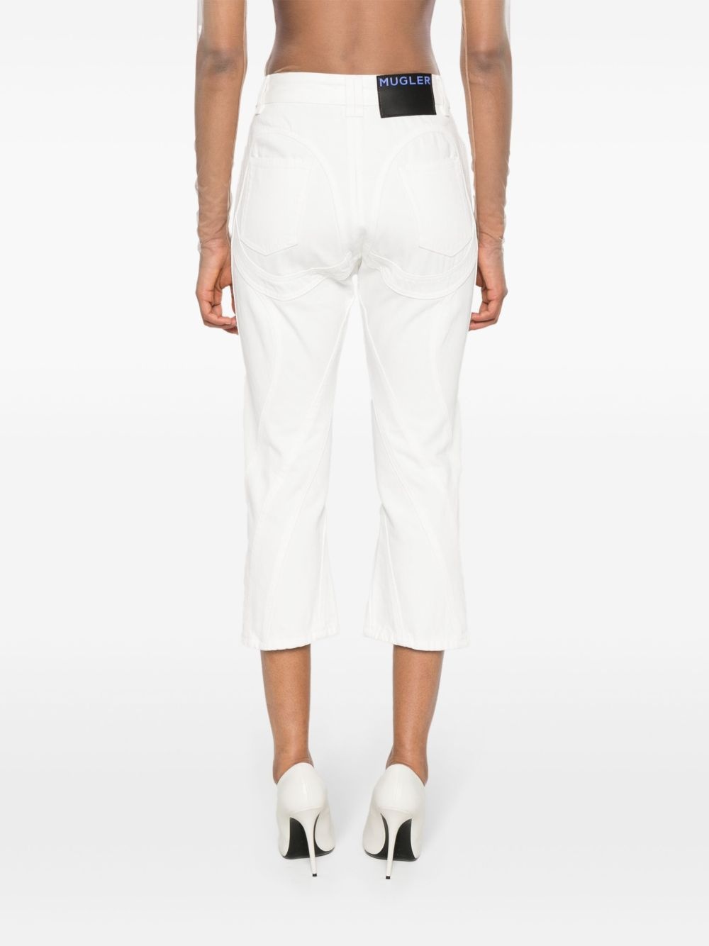 seam-detail straight-leg jeans - 4