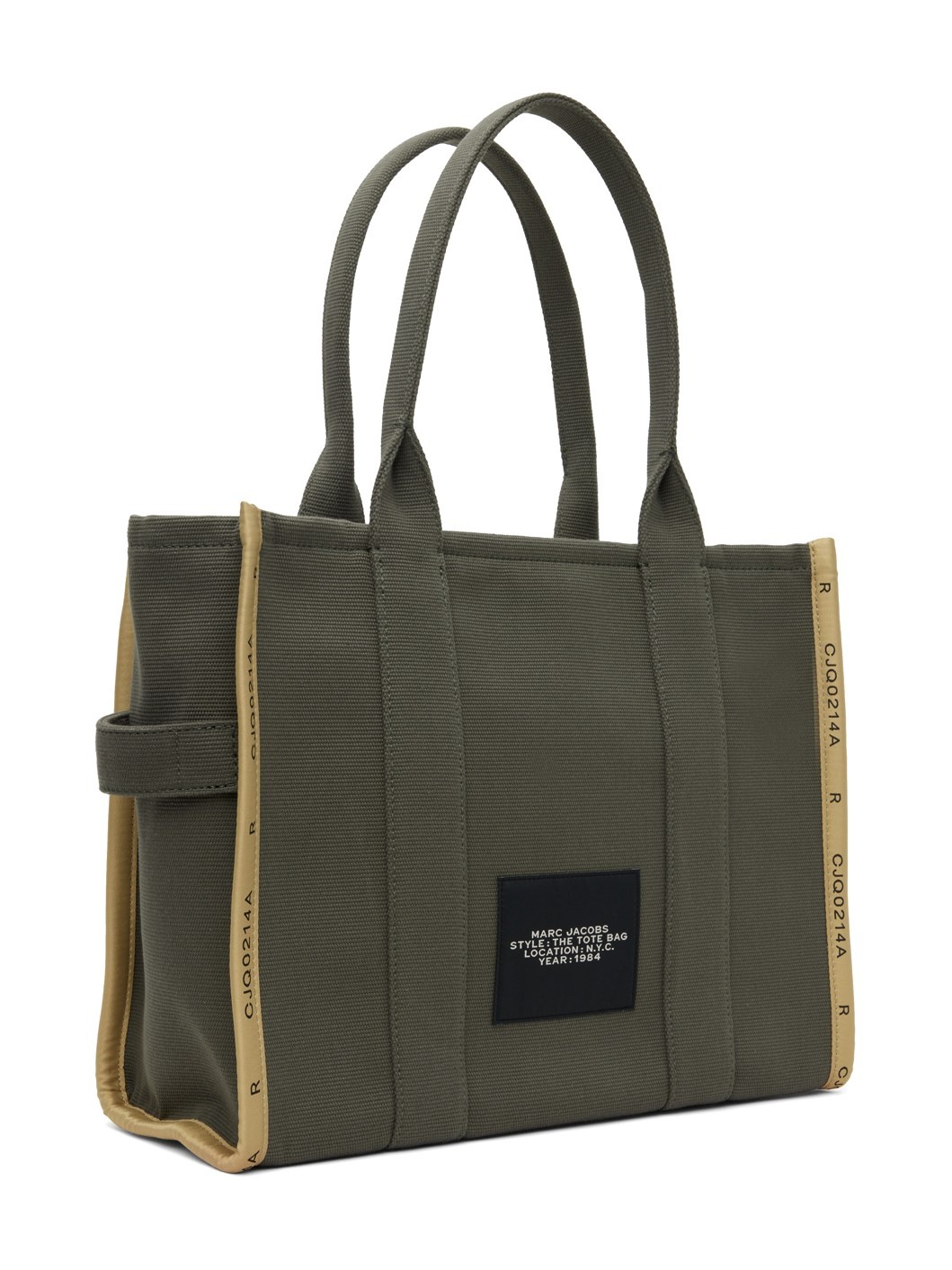 Khaki 'The Jacquard Large' Tote - 3