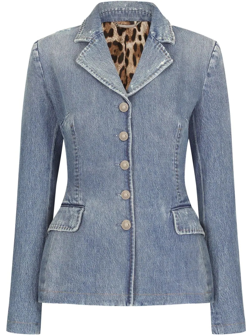 structured denim jacket - 1