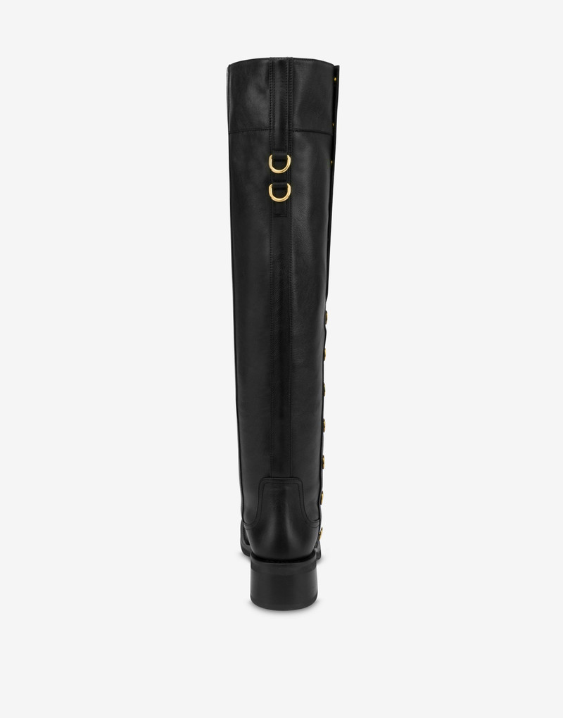Moschino OVER-THE-KNEE BOOTS SNAP BUTTONS outlook