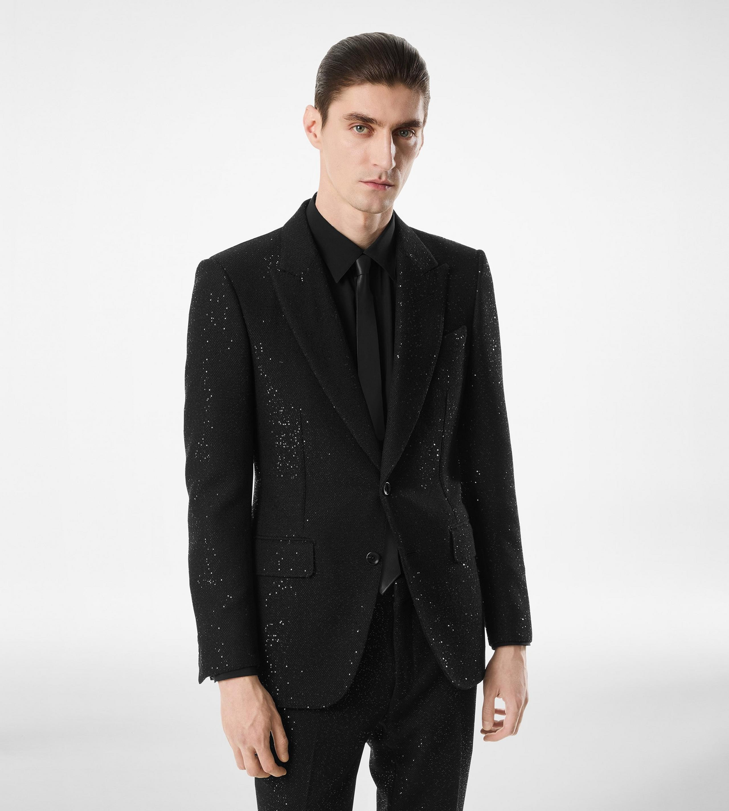 SEQUINED LIGHT BOUCLÈ JACKET - 3