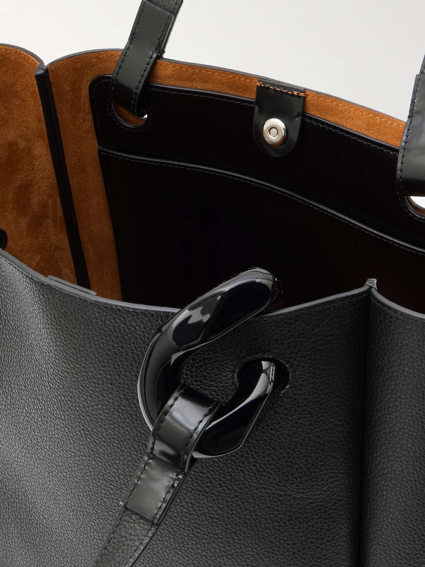 JWA Corner embellished textured-leather tote - 5