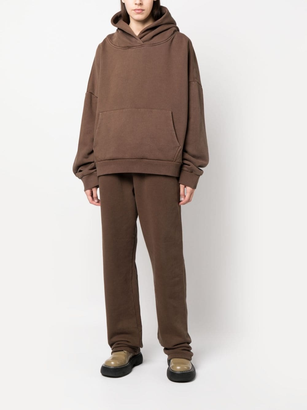 drop-shoulder cotton hoodie - 2