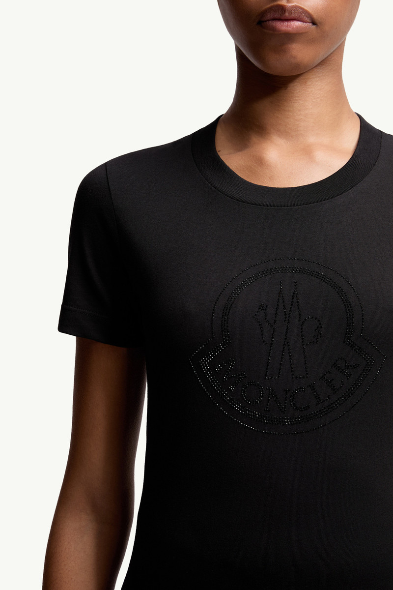 Crystal Logo Cotton T-Shirt 6