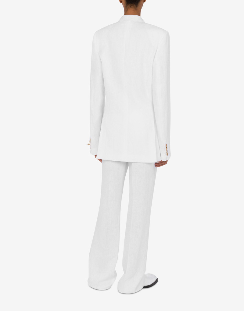 Moschino DOUBLE-BREASTED LINEN JACKET outlook