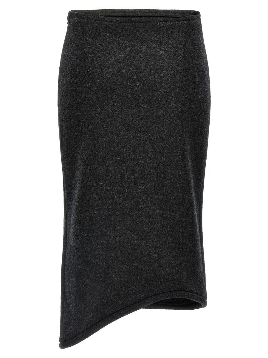 スカート VICTORIA BECKHAM 'Padded Tube Detail' skirt Gray Victoria Beckham Victoria Beckham 'Padded Tube Detail' Skirt