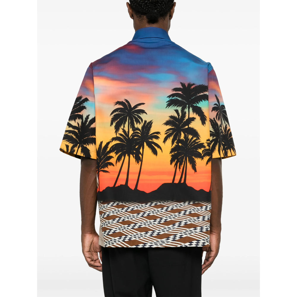 Fendi Blue Shirts Men - 2