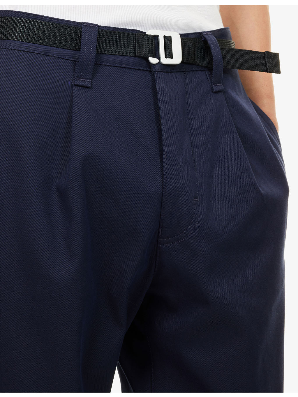 Gabardine Marina Belted Woven Trousers - 5