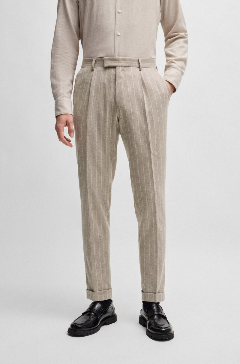 SLIM-FIT SUIT IN STRIPED WOOL 6