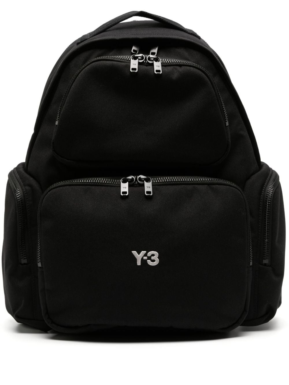logo-embroidered padded backpack - 1
