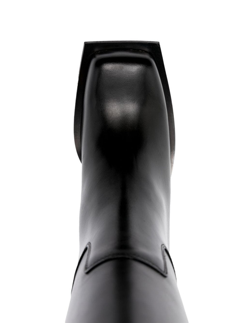 square-toe leather boots 4