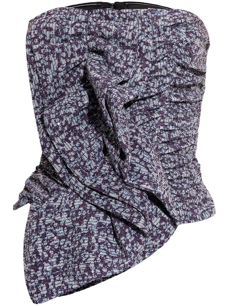 ruched strapless top 1