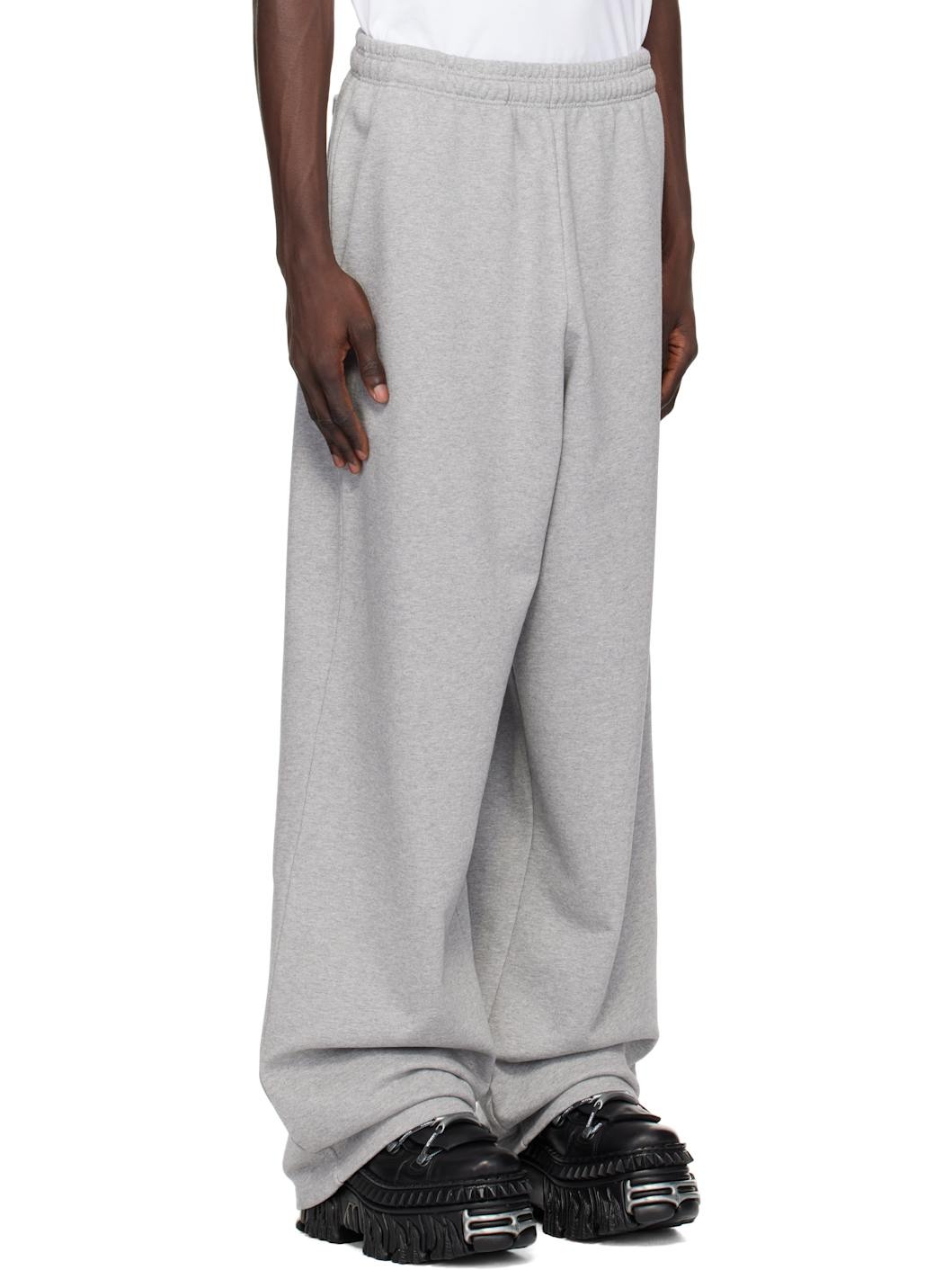 Gray Embroidered Logo Sweatpants - 2