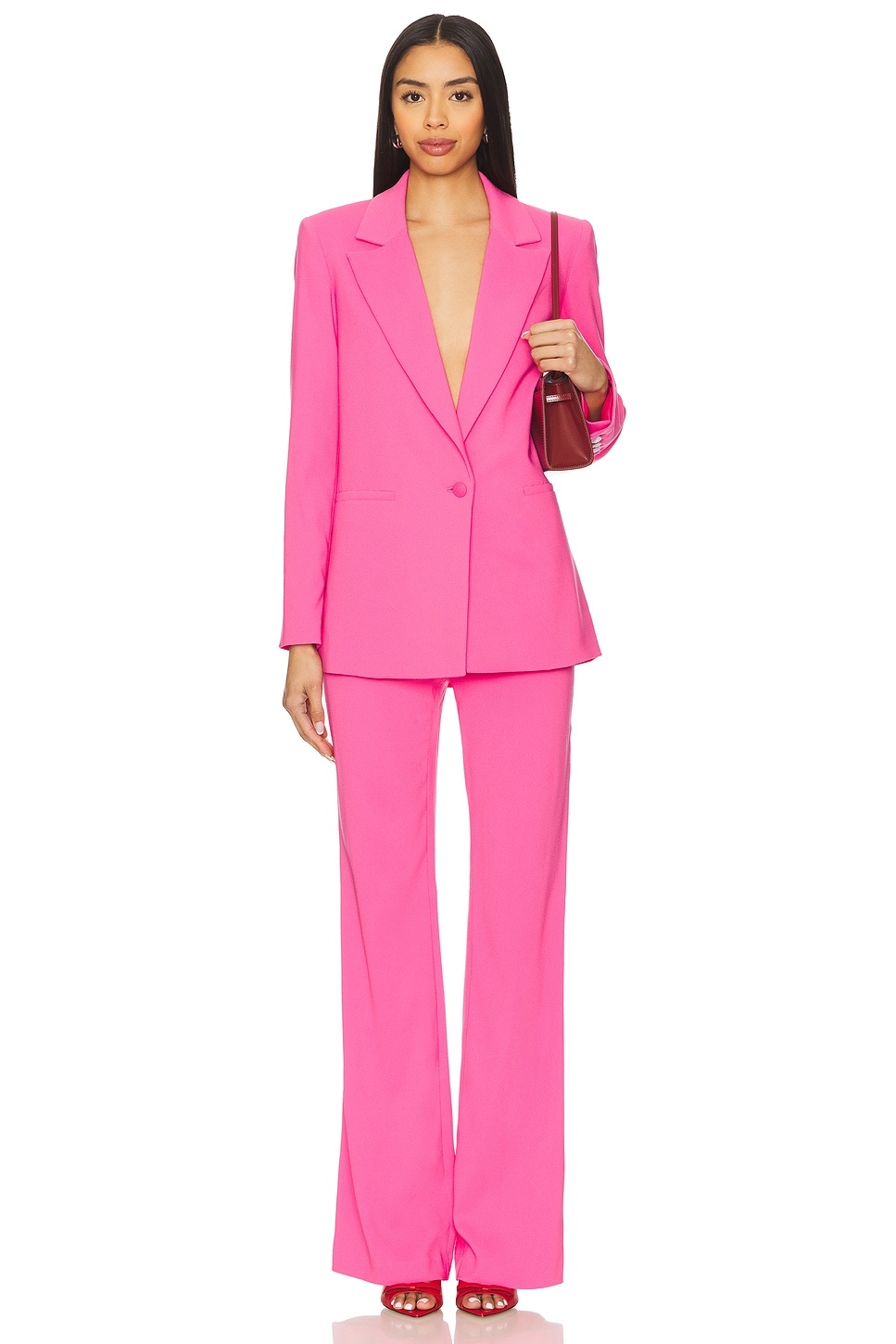 Denny Notch Collar Boyfriend Blazer - 4
